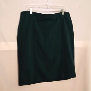 Van Huesen, Mini Skirt, Forest Green, Sz 16, Side Zip, Stetch, Extensible,